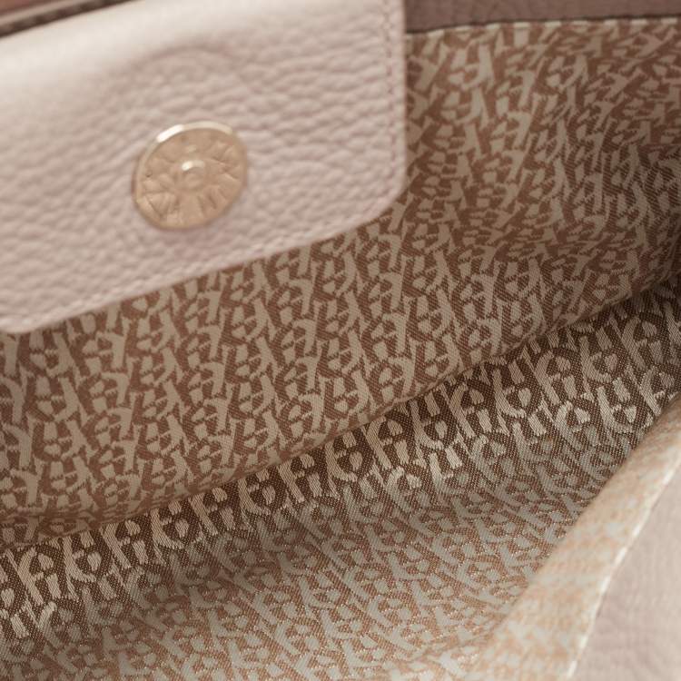 Pre Owned Aigner Beige/Black Ombre Leather Ivy Tote