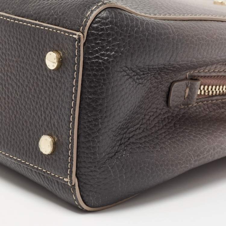 Pre Owned Aigner Beige/Black Ombre Leather Ivy Tote