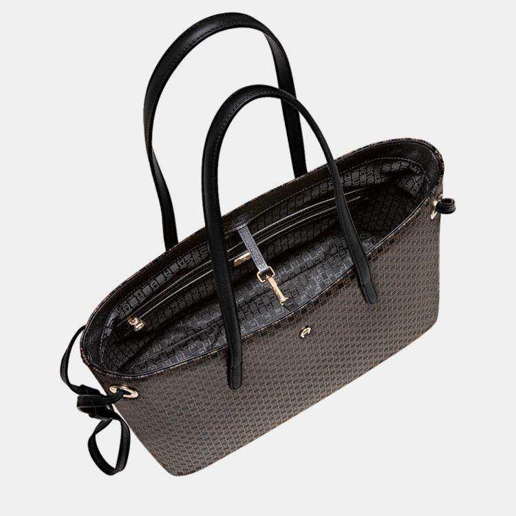 Pre Owned Aigner Dadino Brown shiny light gold Metal Dadino Shopper Dadino Brown