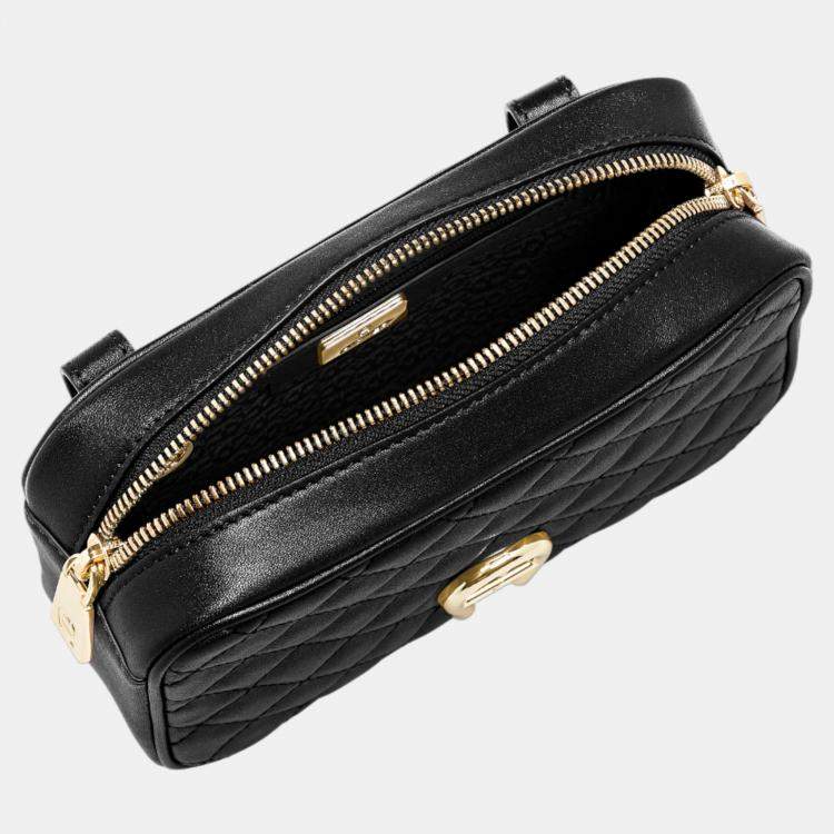 Aigner Black shiny light gold Metal Garda Black Belt Bag S Aigner