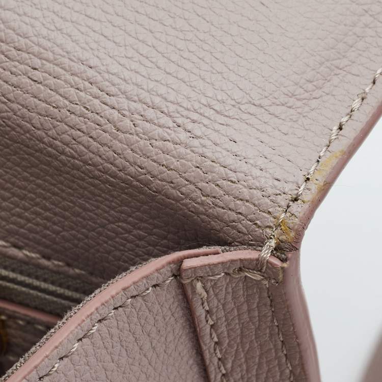Pre Owned Aigner Lilac Leather Jada Top Handle Bag