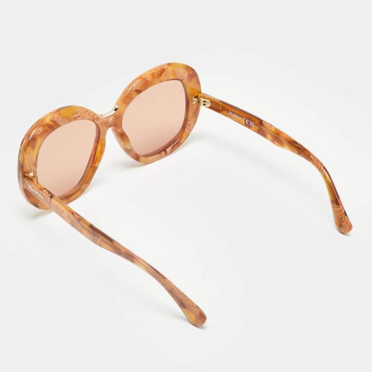 Pre Owned Max Mara Brown Edna Oversized Sunglasses