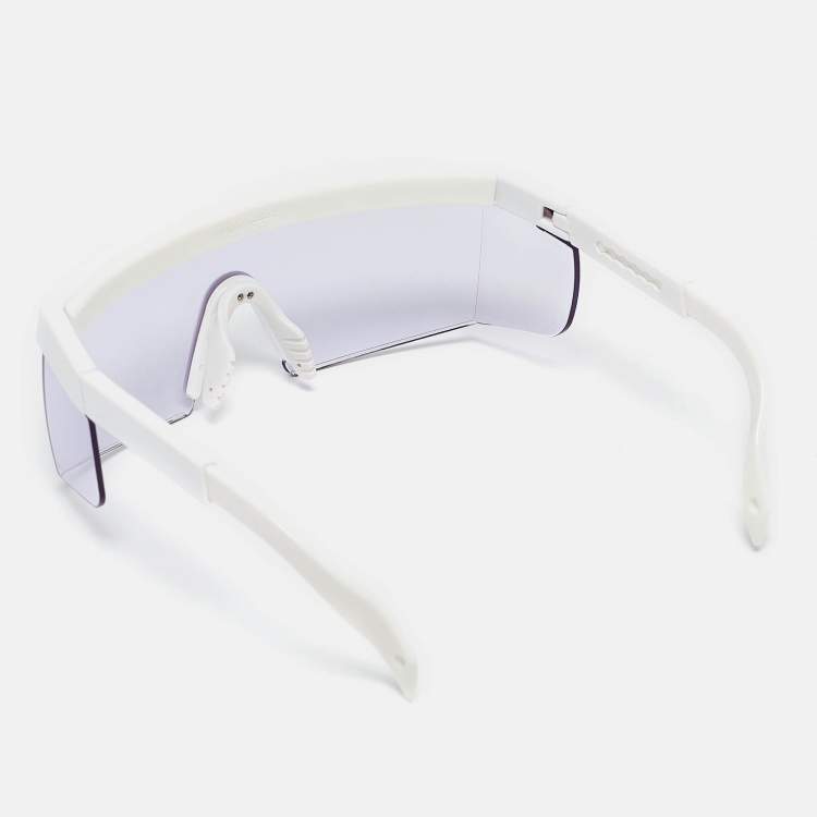 Pre Owned NoPeet White/Purple Haze Shield Sunglasses