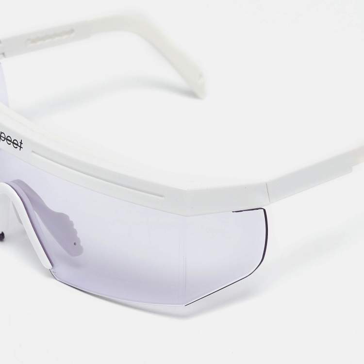 Pre Owned NoPeet White/Purple Haze Shield Sunglasses