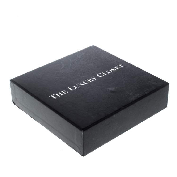 Pre Owned Aigner Off White Leather Double Tour Logo Bracelet