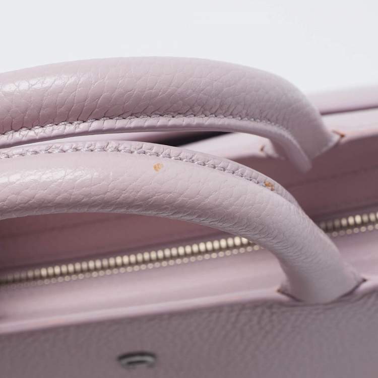 Pre Owned Aigner Light Lilac Leather Cybill Tote