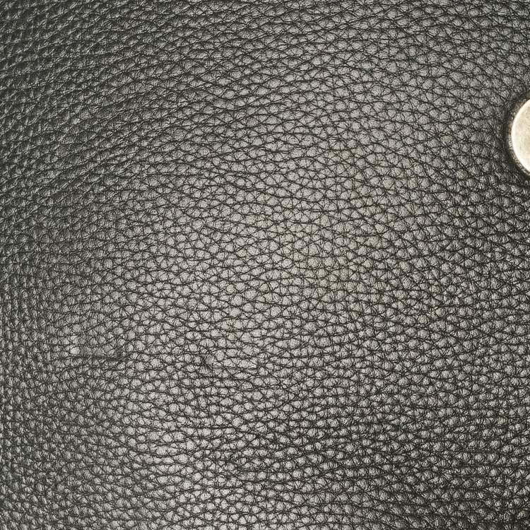 Pre Owned Aigner Black Leather Pina Top Handle Bag