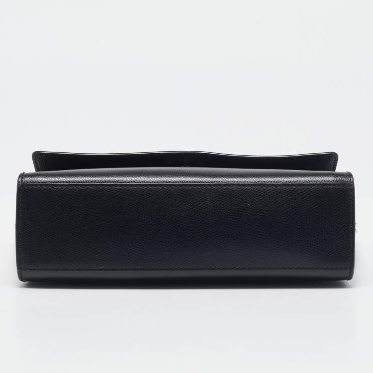 Pre Owned Aigner Black Leather Mini Carol Shoulder Bag