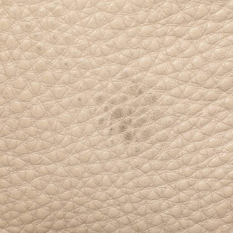 Pre Owned Aigner Beige Leather Hobo 