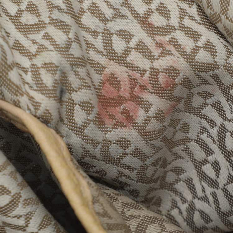 Pre Owned Aigner Beige Leather Hobo 
