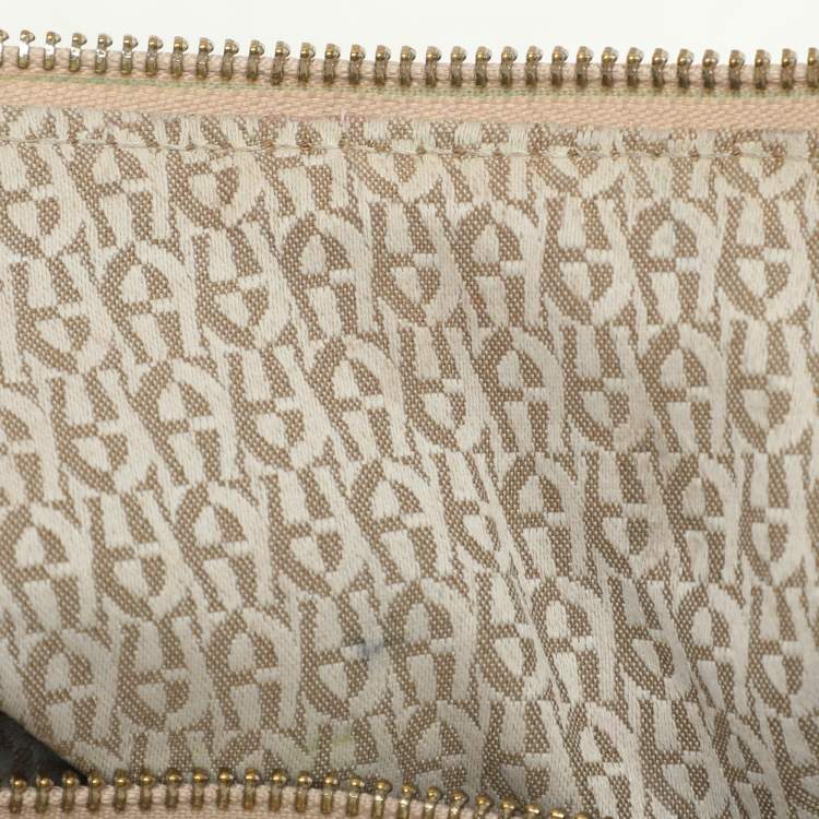 Pre Owned Aigner Beige Leather Hobo 