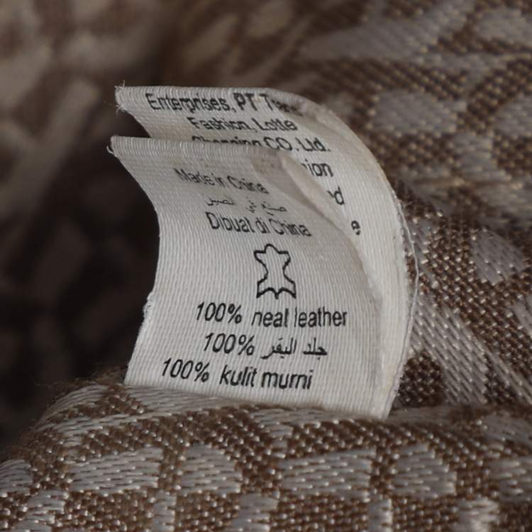Pre Owned Aigner Off-White Leather Olivia Tote