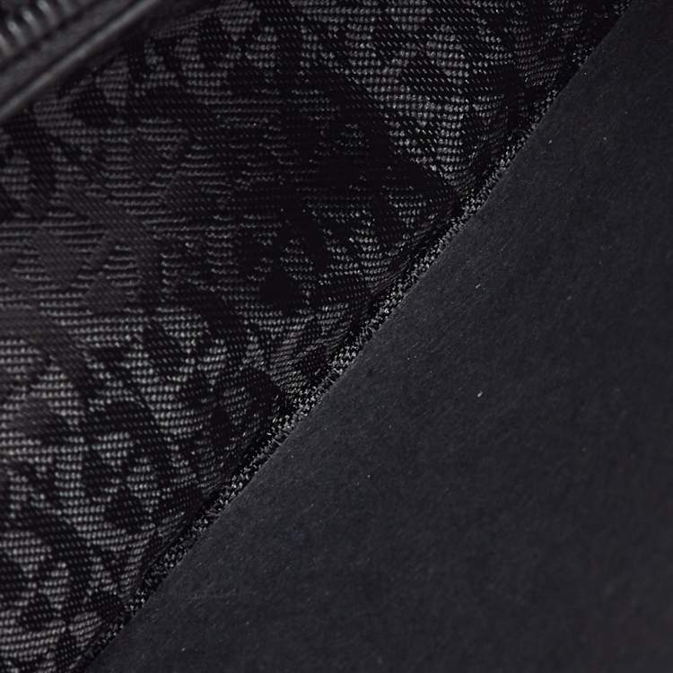 Pre Owned Aigner Black Leather Flap Continental Wallet