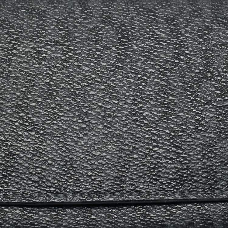 Pre Owned Aigner Black Signature Coated Canvas Flap Continental Wallet