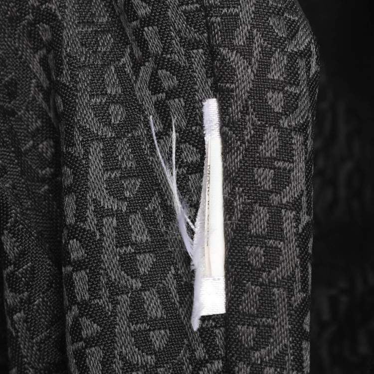 Pre Owned Aigner Black/Grey Signature Coated Canvas Shopper Tote