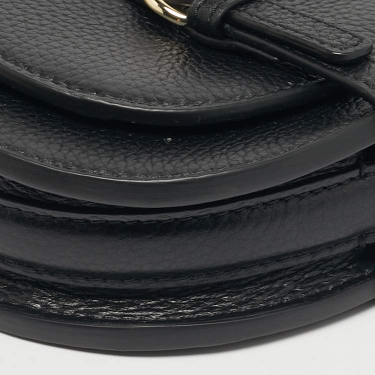 مملوكة مسبقًا Aigner Cavallo Mini Black Leather Shoulder Bag