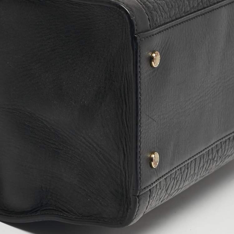 مملوكة مسبقًا Aigner Cavallina Black Leather Tote