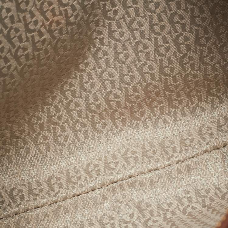 Pre Owned Aigner Selena Brown Leather Hobo