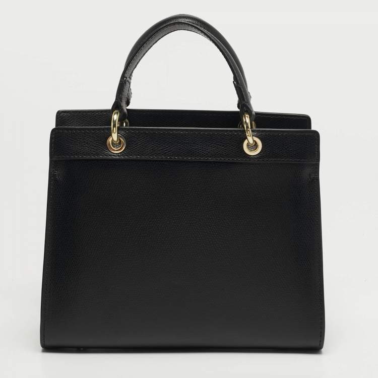 مملوكة مسبقًا Aigner Carol Mini Black Leather Tote