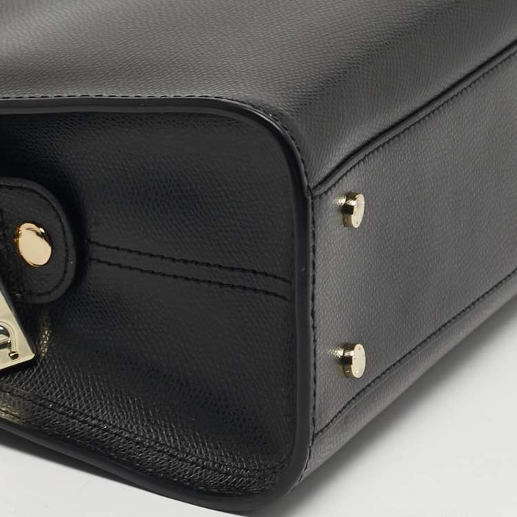 مملوكة مسبقًا Aigner Carol Mini Black Leather Tote