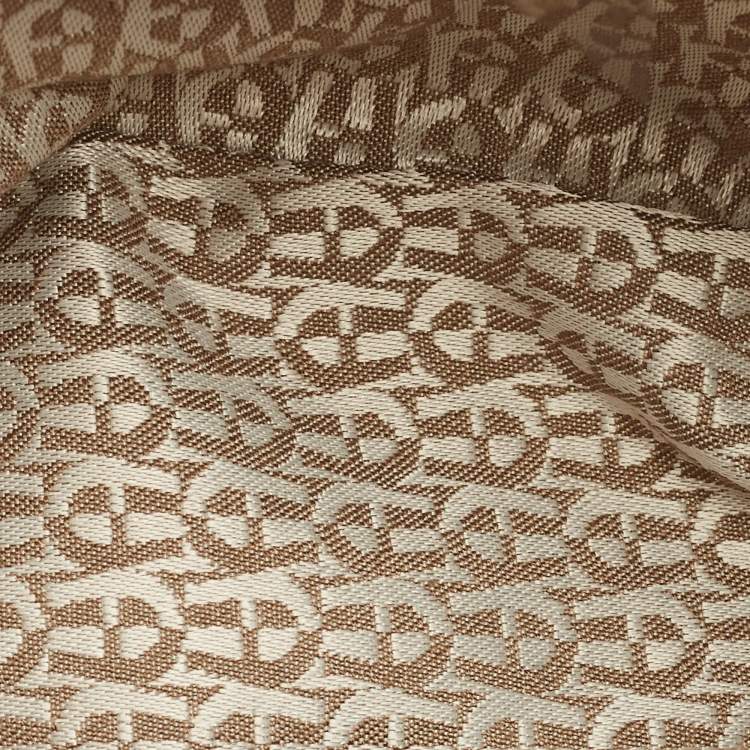 Pre Owned Aigner Vittoria Old Rose Embossed Leather Shoulder Bag