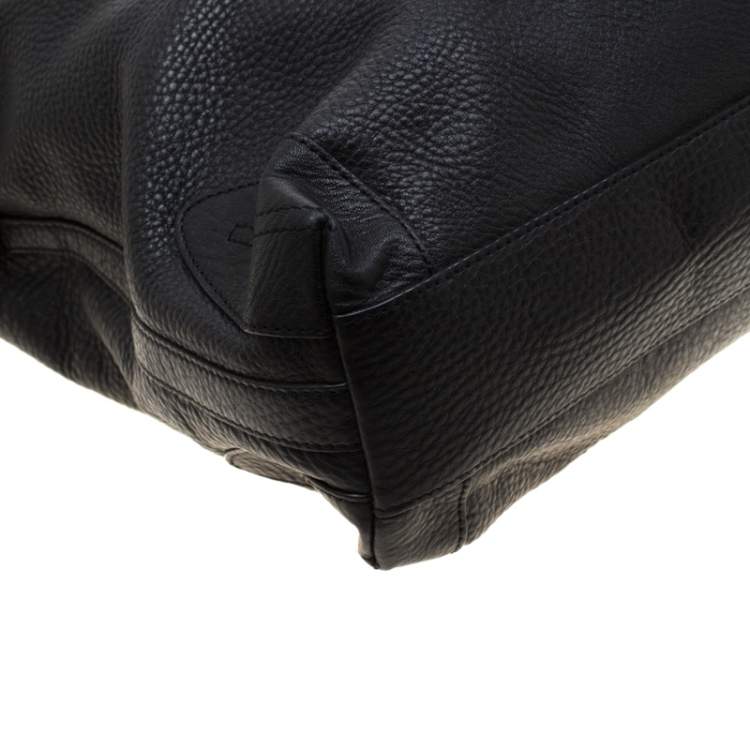 Pre Owned Aigner Black Leather Large Arya Hobo 