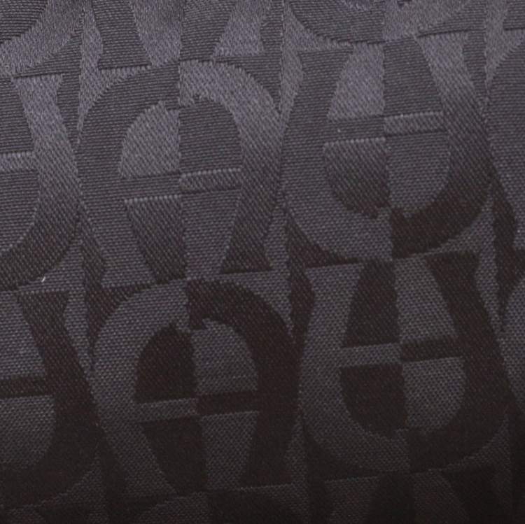 Pre Owned Aigner Beige/Black Signature Fabric Tote