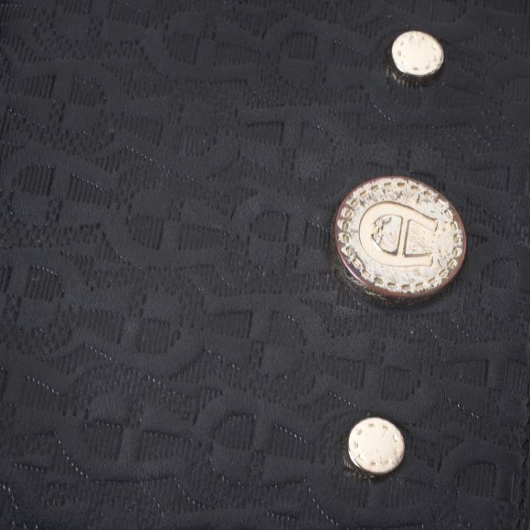 Pre Owned Aigner Black Leather Chain Crossbody Bag