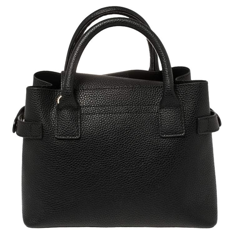 Pre Owned Aigner Black Leather Tote