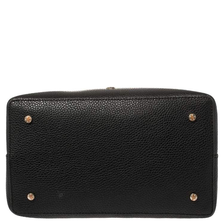 Pre Owned Aigner Black Leather Tote