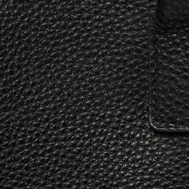 Pre Owned Aigner Black Leather Tote