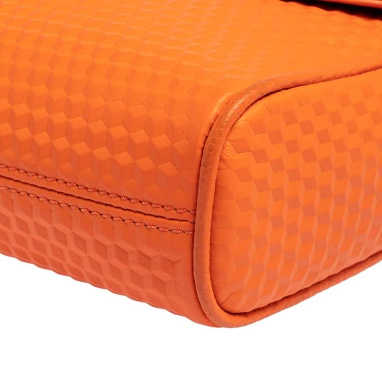 مملوكة مسبقًا Aigner Orange Leather Genoveva Pochette Crossbody Bag