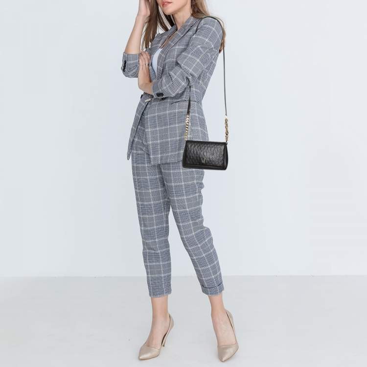 مملوكة مسبقًا Aigner Black Leather Flap Crossbody Bag