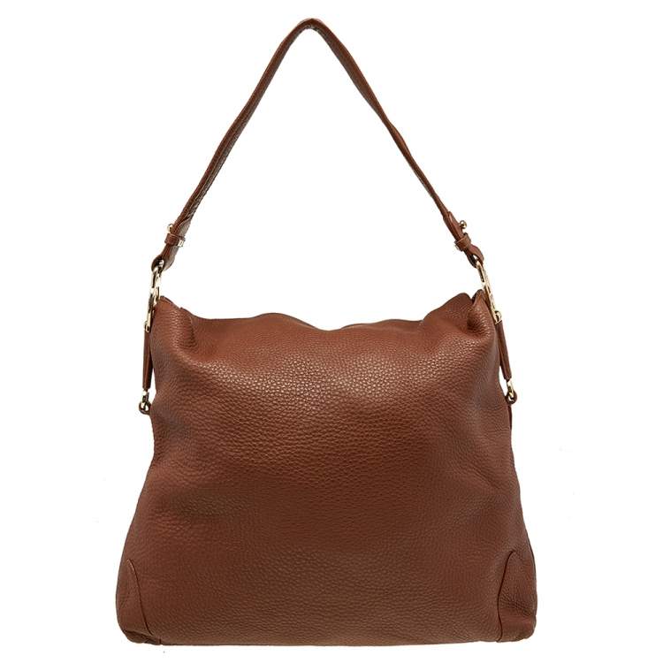 Pre Owned Aigner Brown Leather Large Arya Hobo