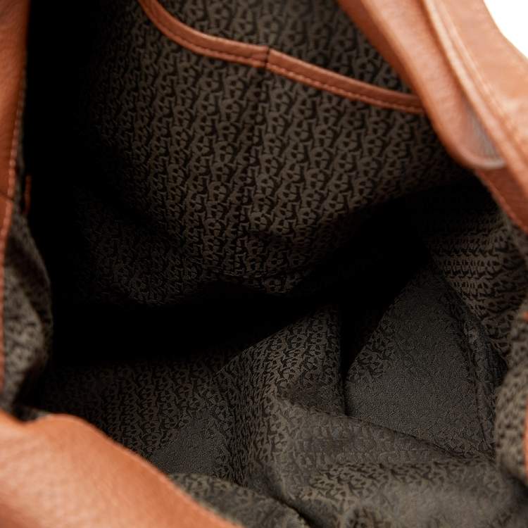 Pre Owned Aigner Brown Leather Large Arya Hobo