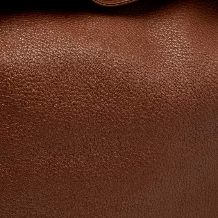 Pre Owned Aigner Brown Leather Large Arya Hobo