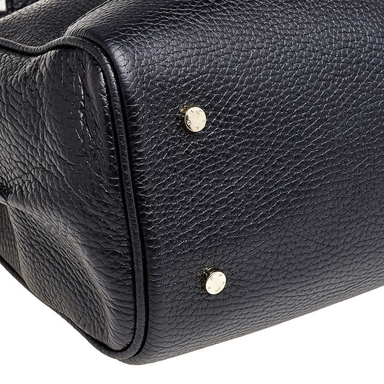 Pre Owned Aigner Black Leather Shoulder Bag
