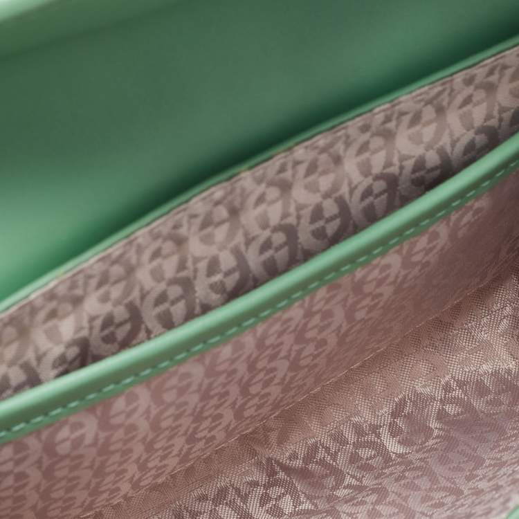 Pre Owned Aigner Sage Green Leather Fiorentina Belt Bag