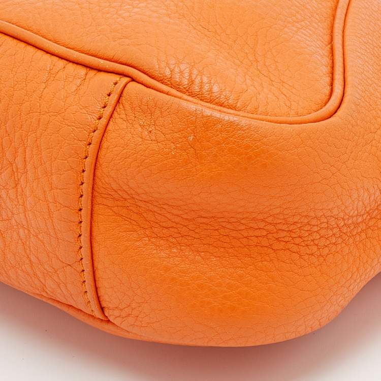مملوكة مسبقًا Aigner Orange Leather Shoulder Bag