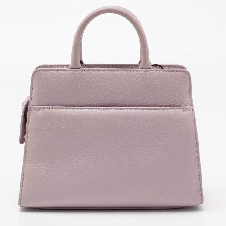 Pre Owned Aigner Lavender Grained Leather Cybill Tote