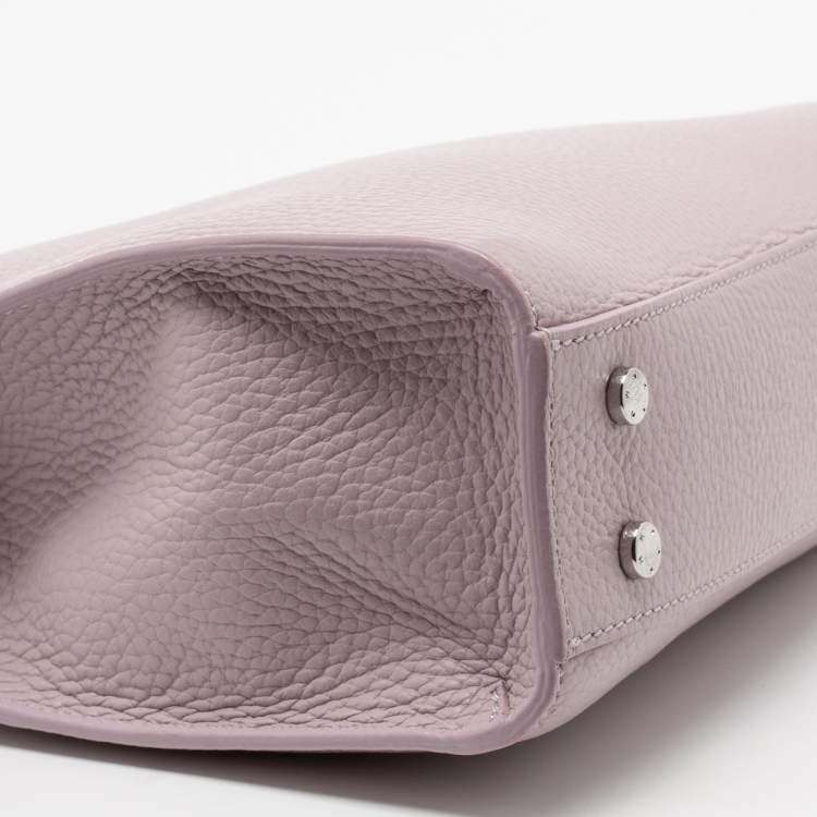 Pre Owned Aigner Lavender Grained Leather Cybill Tote