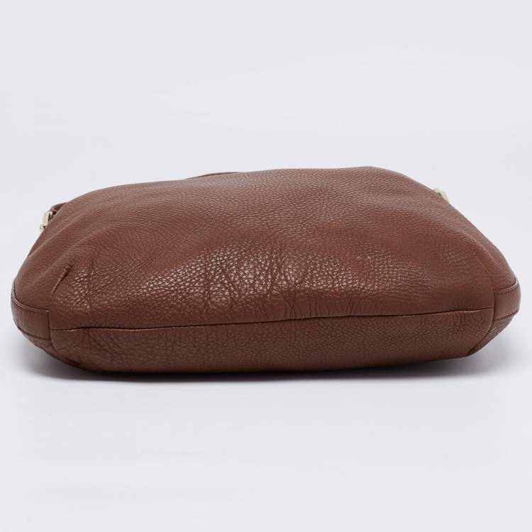 Pre Owned Aigner Brown Leather Hobo