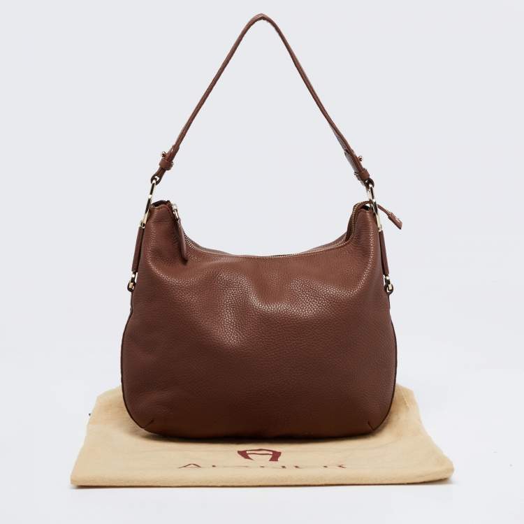 Aigner Brown Leather Hobo Aigner | The Luxury Closet