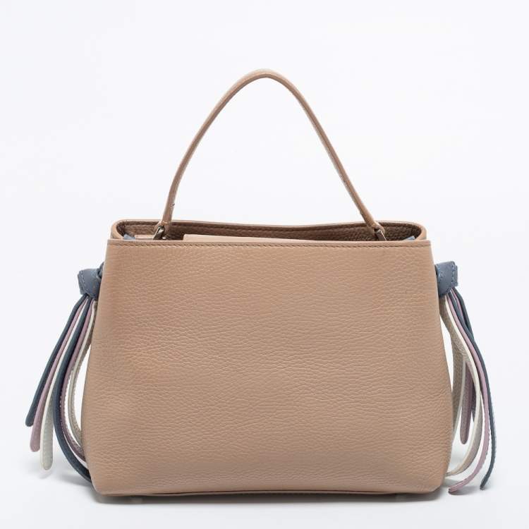 Pre Owned Aigner Beige Leather Tote
