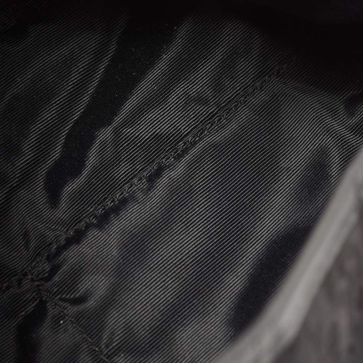 Pre Owned Aigner Black Signature Canvas and Leather Hobo