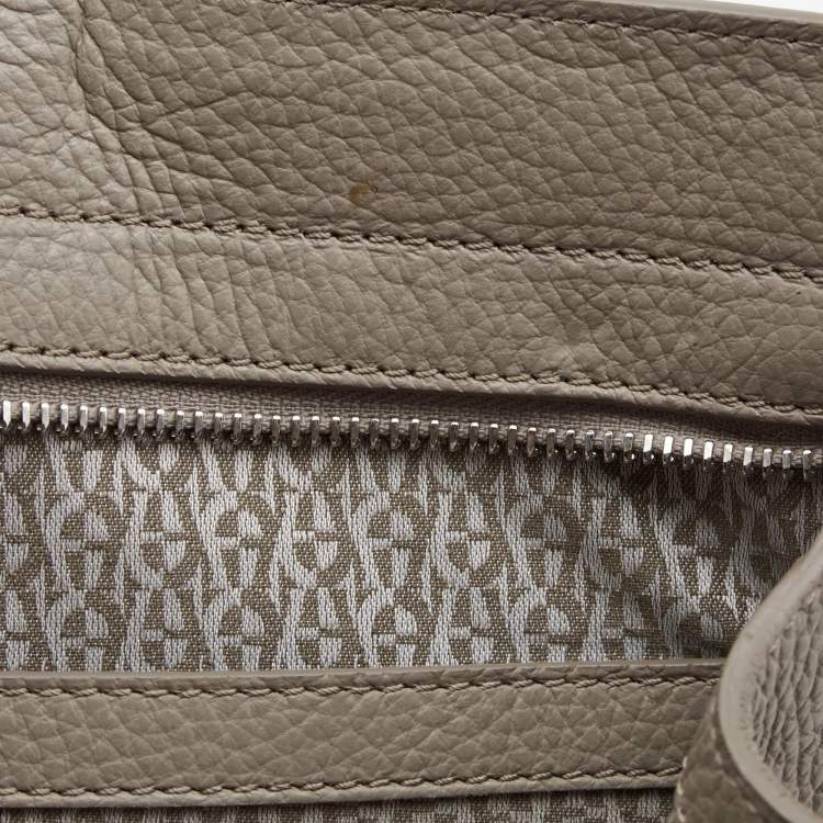 Pre Owned Aigner Beige Leather Large Cybill Tote