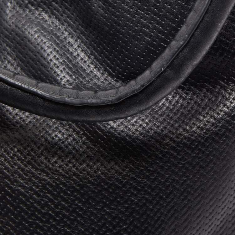 Pre Owned Aigner Black Leather Cavallina Hobo