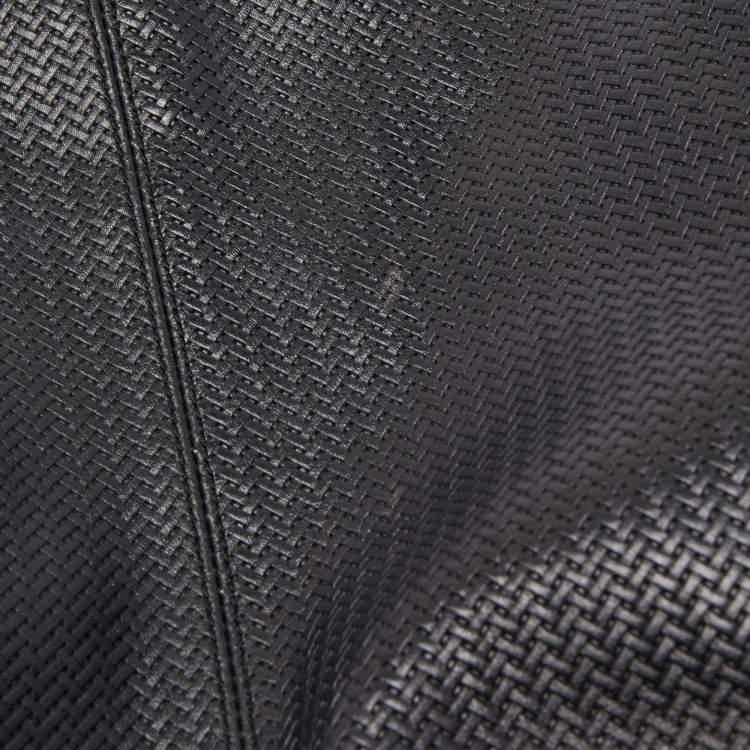 Pre Owned Aigner Black Leather Cavallina Hobo