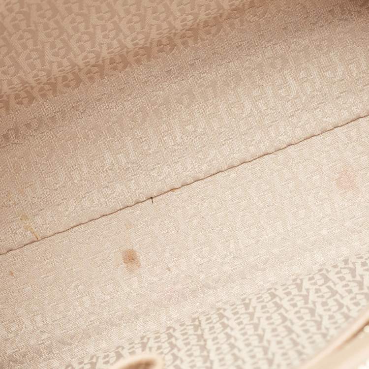 Pre Owned Aigner Beige Leather Lana City Tote 