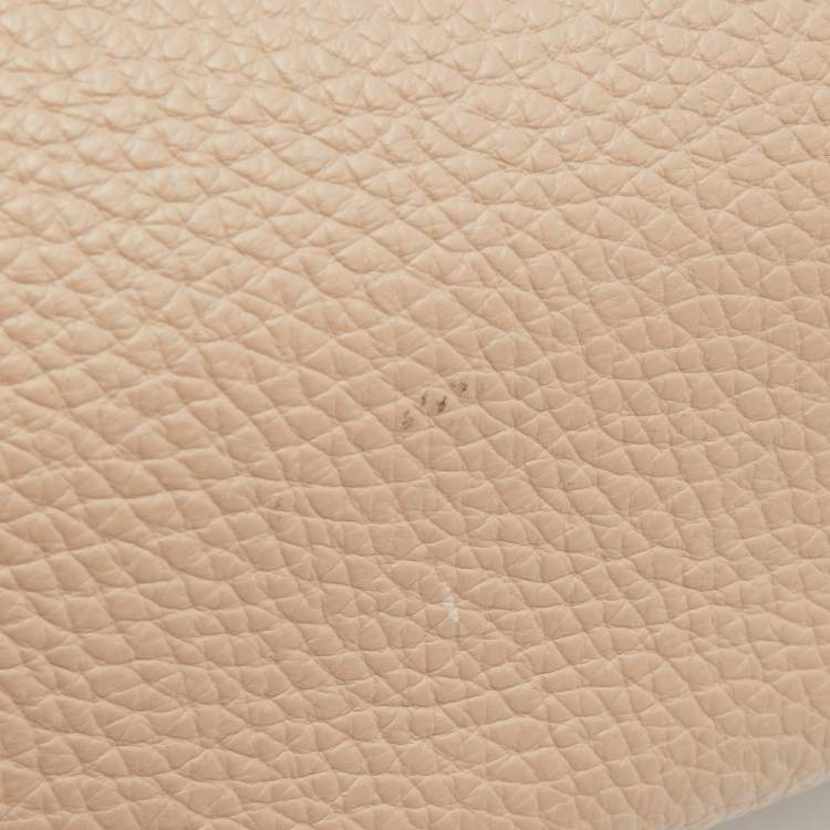 Pre Owned Aigner Beige/Black Leather Braided Top Handle Bag